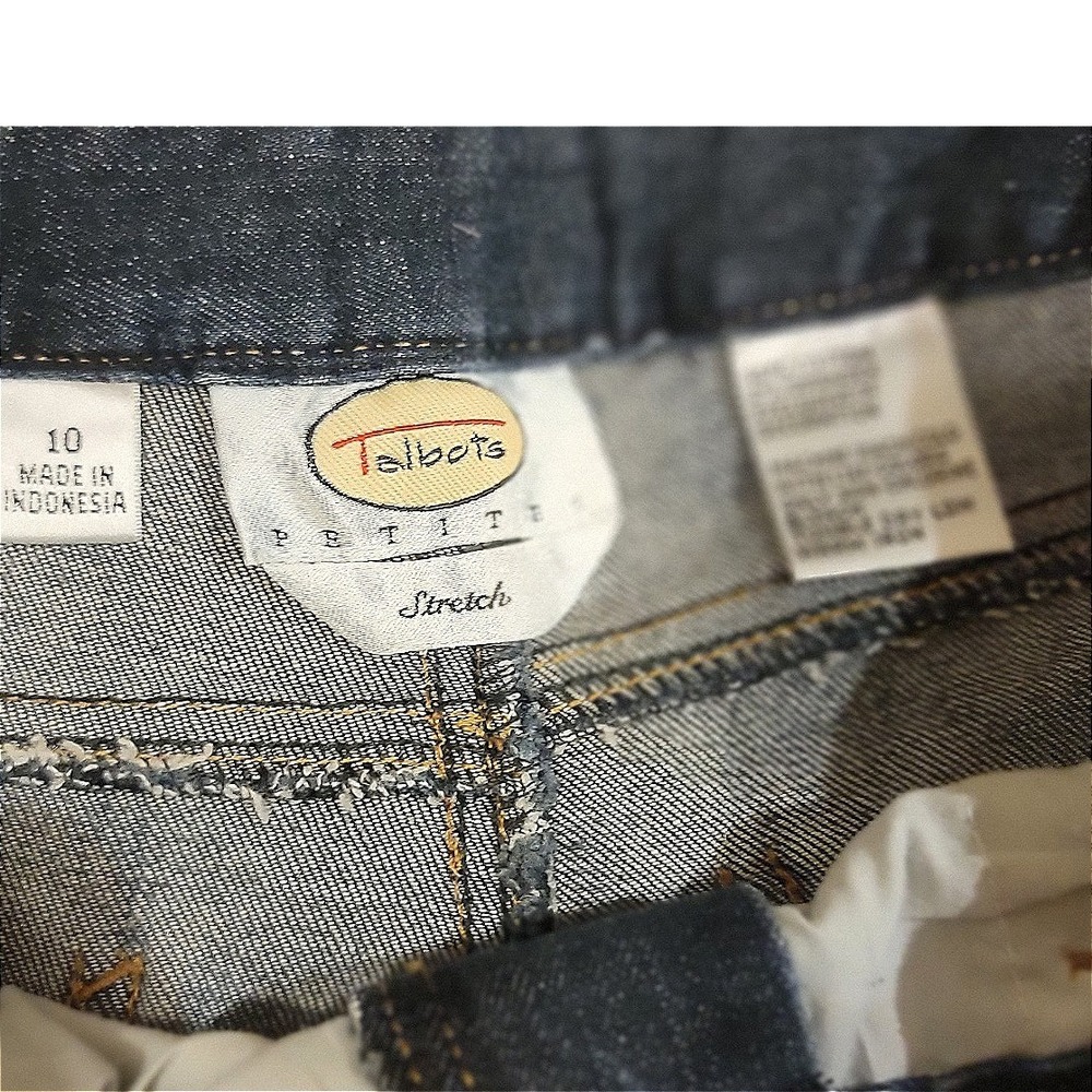 Talbots Petite Jeans Stretch Denim Dark Wash Straight Leg Women Size 10